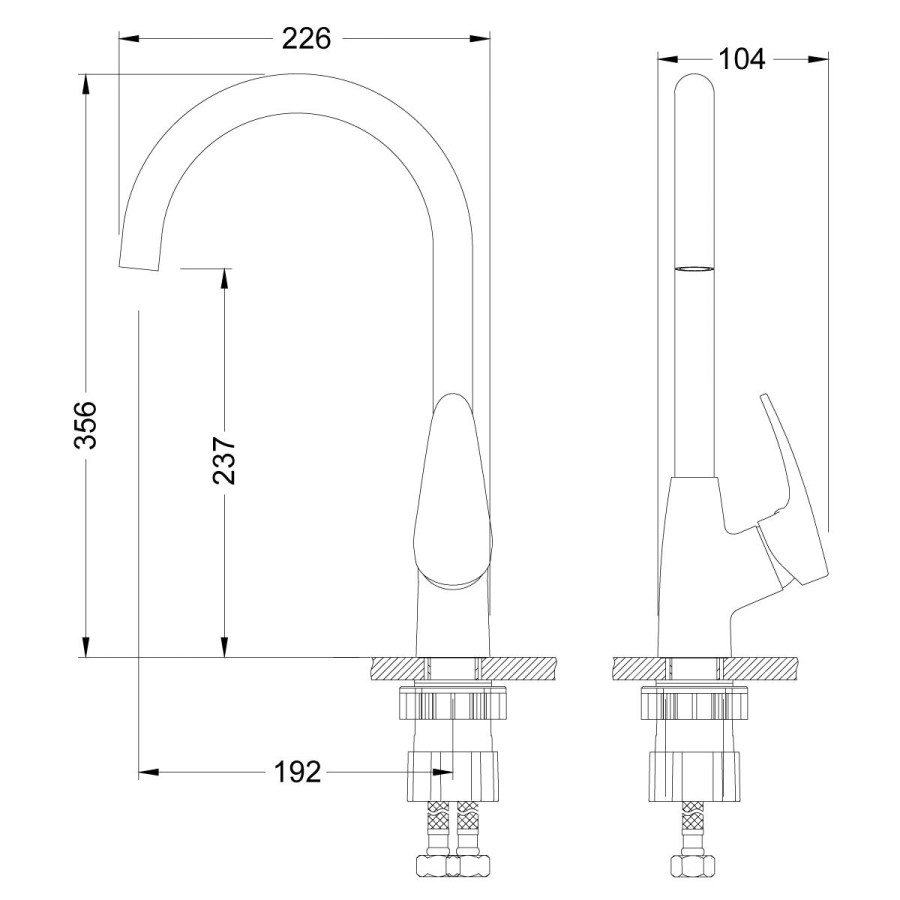 Смеситель для кухни Lemark Linara LM0405C