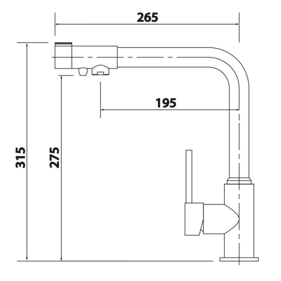 Смеситель для кухни с фильтром Kaiser Teka 13044-16 + H851P00