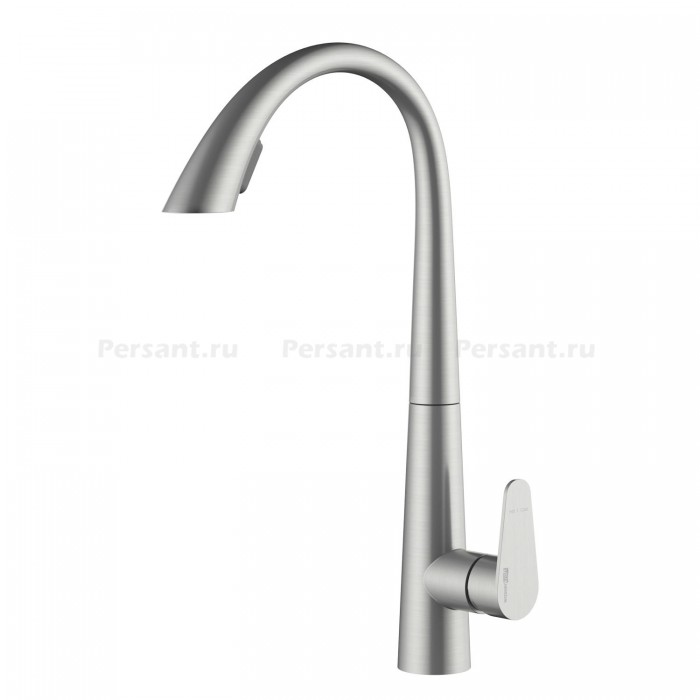 Смеситель для кухни WasserKRAFT A8617 с выдвижным изливом, сталь