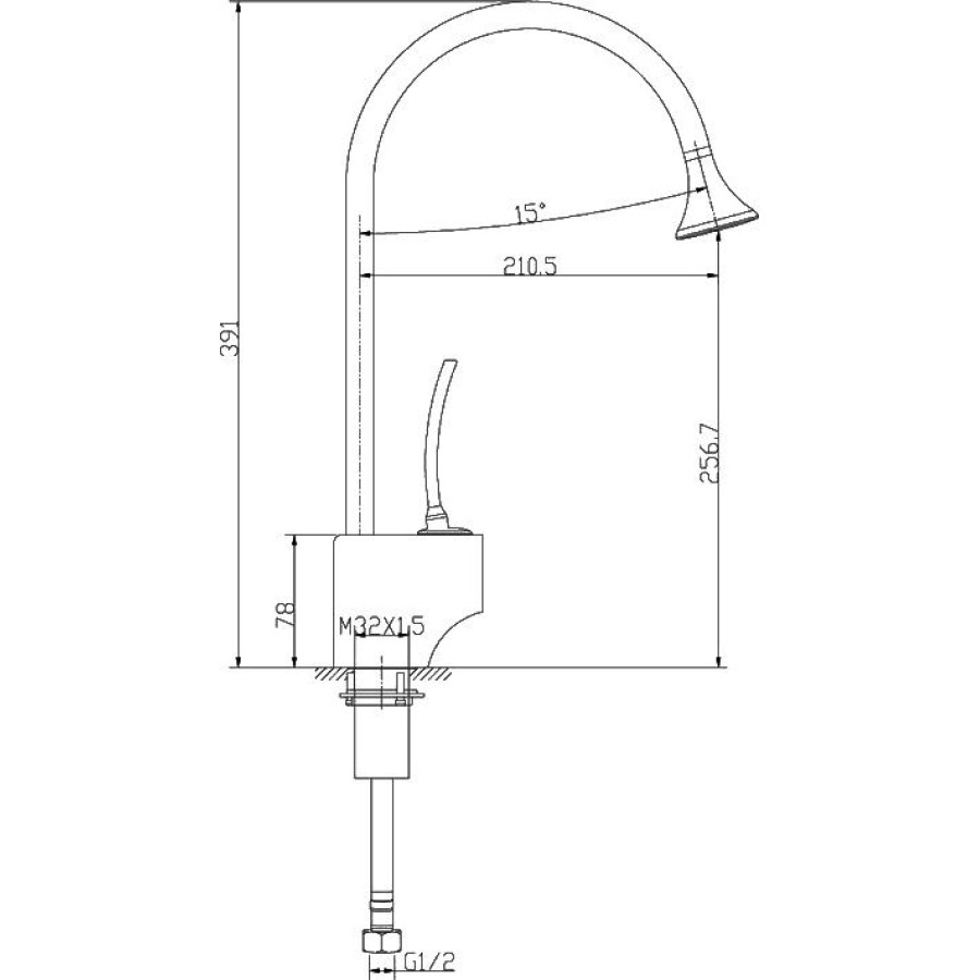 Смеситель для кухни Lemark Soul LM6005C