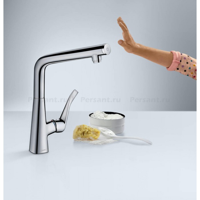 Смеситель для кухни Hansgrohe Metris Select 14883000 хром
