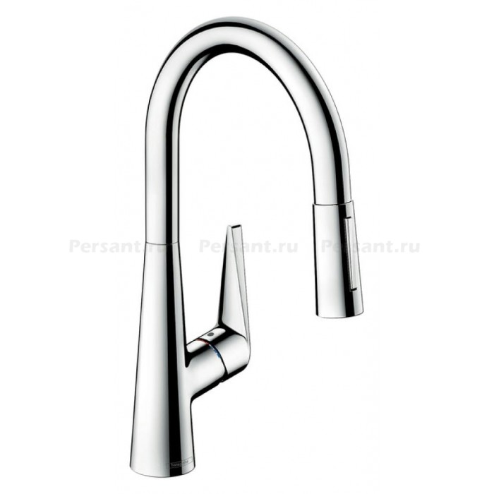 Смеситель для кухни Hansgrohe Talis M51 200 2jet 72813000 с выдвижным изливом, хром