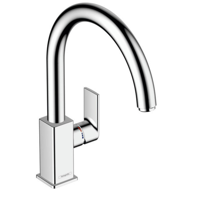 Смеситель для кухни hansgrohe Vernis Shape M35 71871000, 260 с поворотным изливом, хром