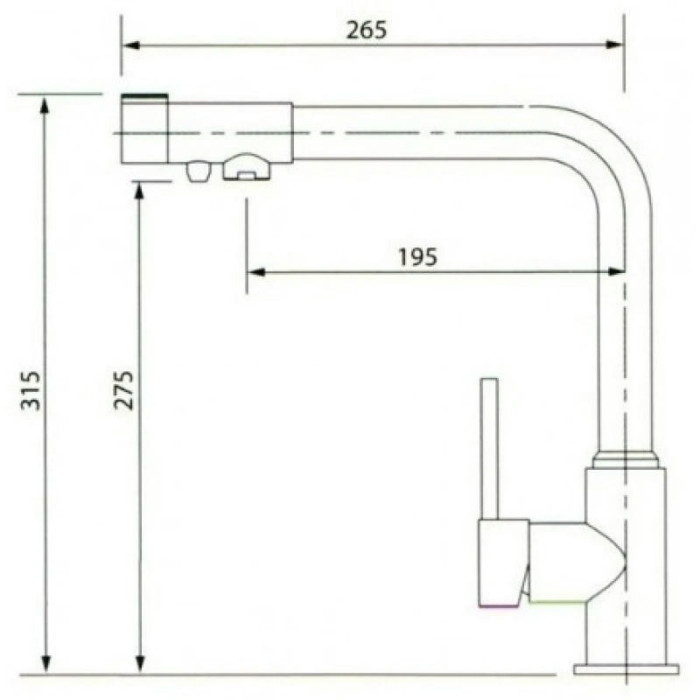 Смеситель для кухни с фильтром Kaiser Teka 13044-5 + H851P00