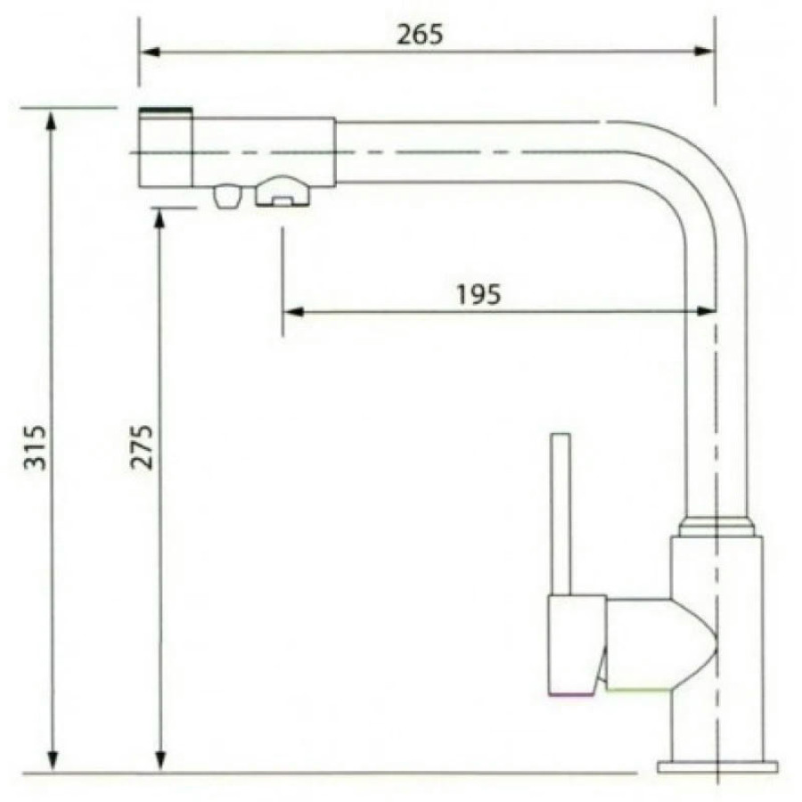 Смеситель для кухни с фильтром Kaiser Teka 13044-5 + H851P00