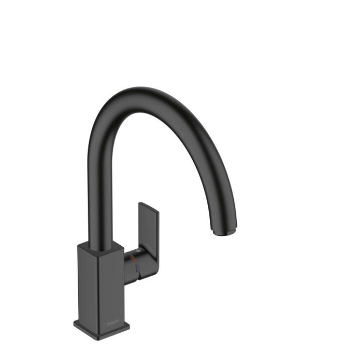 Смеситель для кухни hansgrohe Vernis Shape M35 71871670, 260 с поворотным изливом, матовый черный