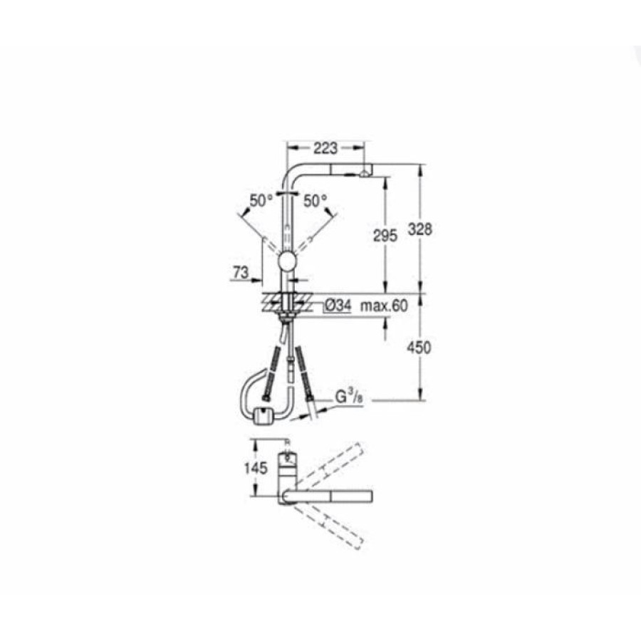 Смеситель для кухни Grohe Minta 30274000