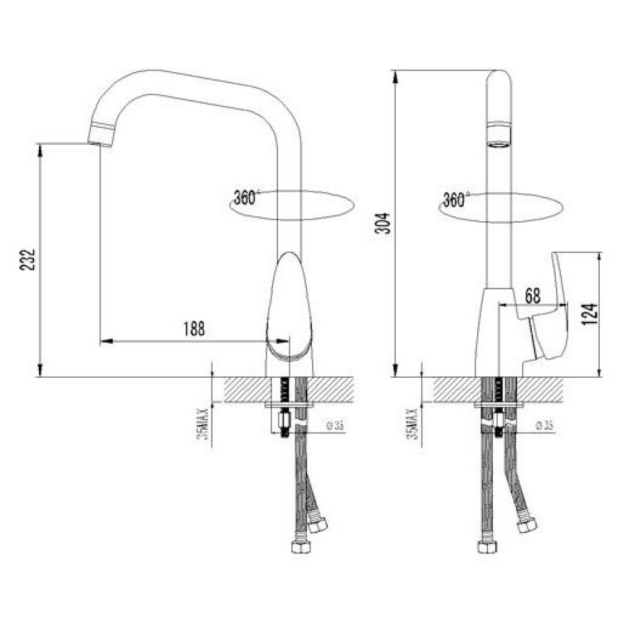 Смеситель для кухни Lemark Pramen LM3305C