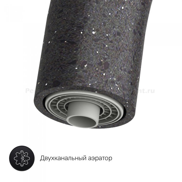 Смеситель для кухни AM.PM Like F8007722 с подключением фильтра, черный