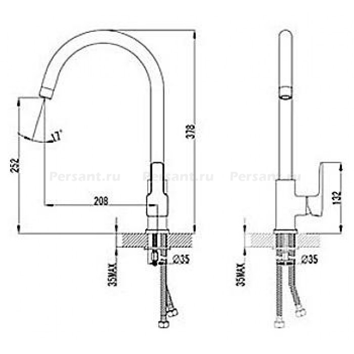 Смеситель для кухни Lemark Basis LM3605C хром