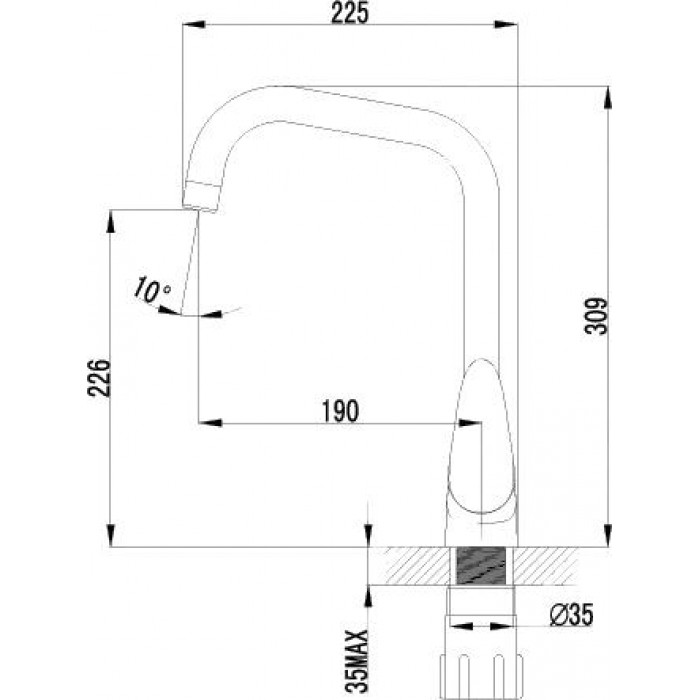 Смеситель Lemark Pramen LM3355C для кухни