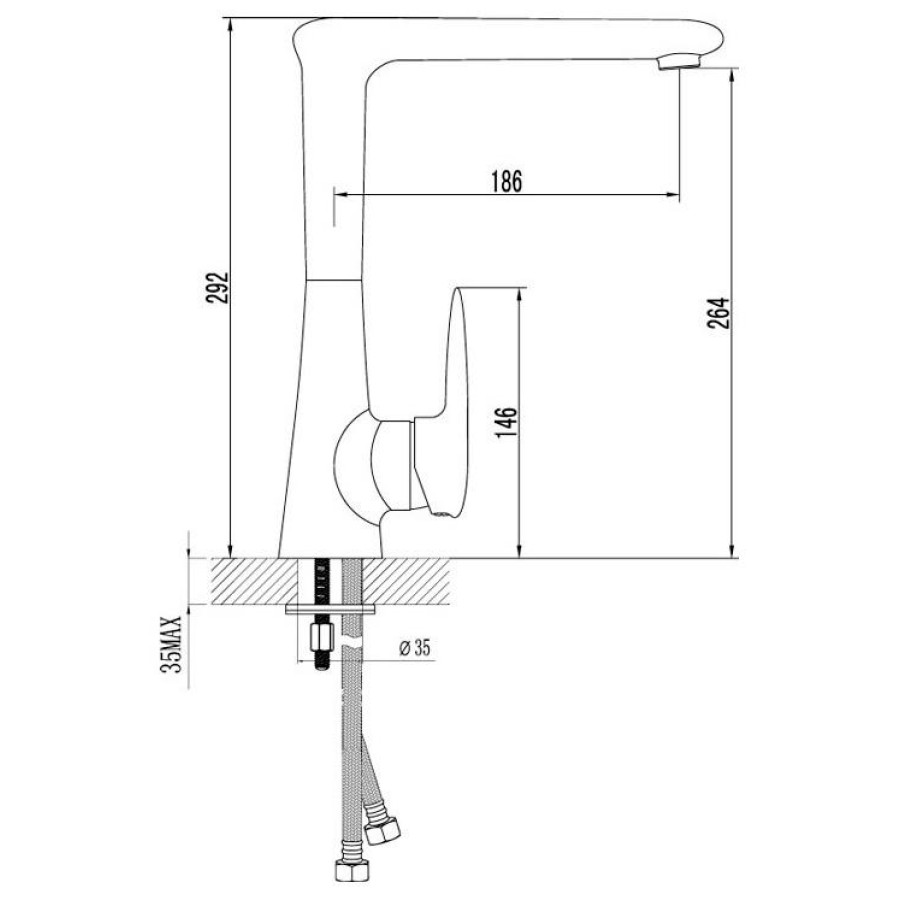 Смеситель для кухни Lemark Status LM4405C