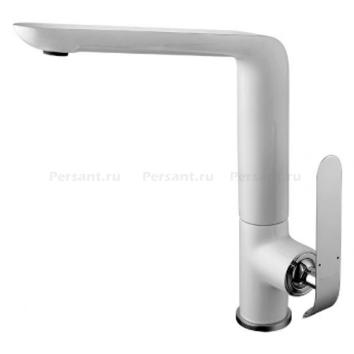 Смеситель для кухни Lemark Melange LM4905CW хром/белый глянцевый