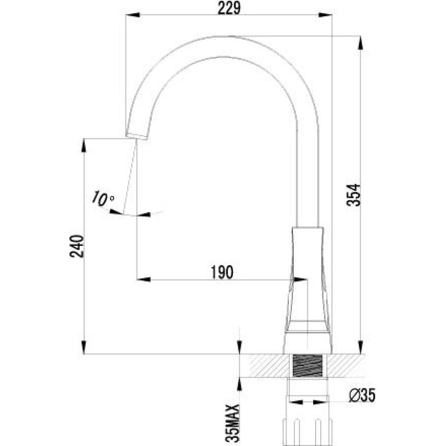 Смеситель Lemark Unit LM4555C для кухни