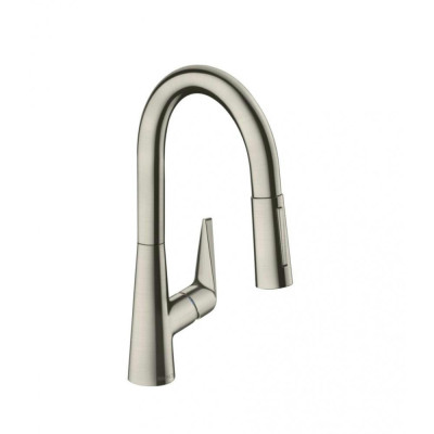 Смеситель для кухни hansgrohe Talis M51 72815800 с вытяжным душем, сталь