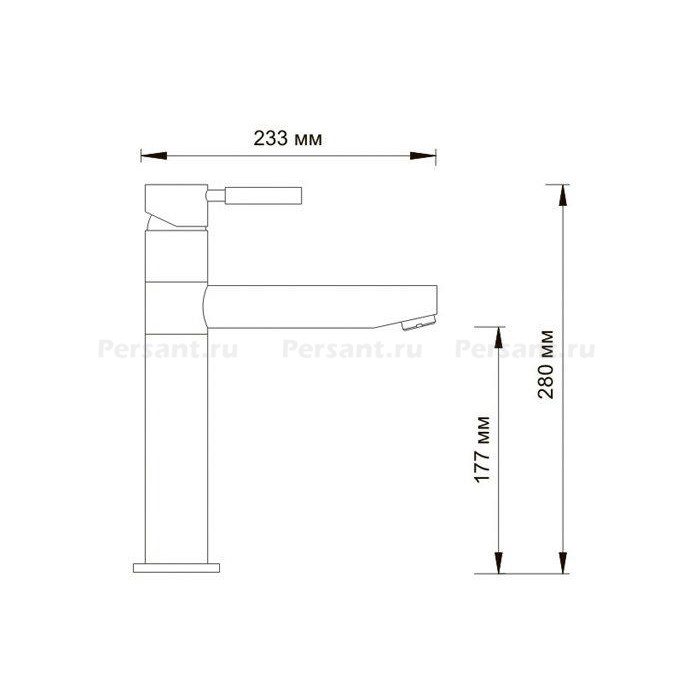 Смеситель для кухни WasserKRAFT Main 4107 хром