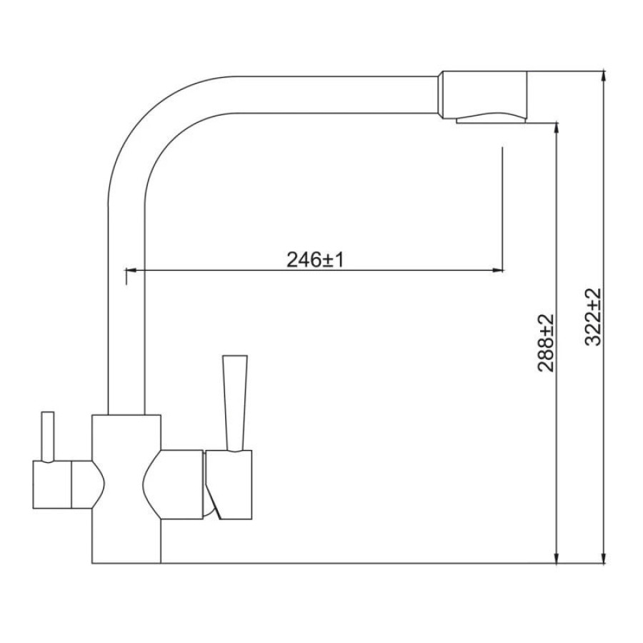 Смеситель для кухни с фильтром Kaiser Merkur БР26044-5