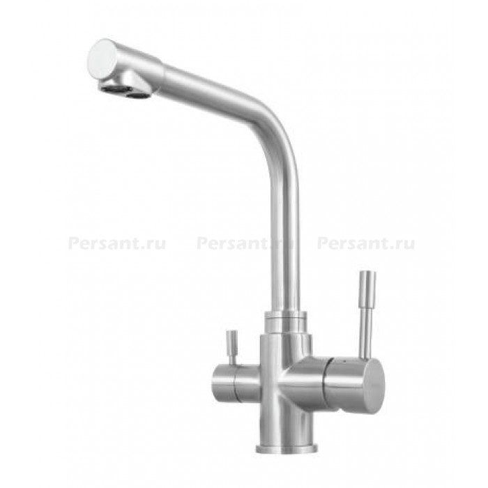 Смеситель для кухни Lemark Expert LM5061S с подключением к фильтру, сталь брашированная