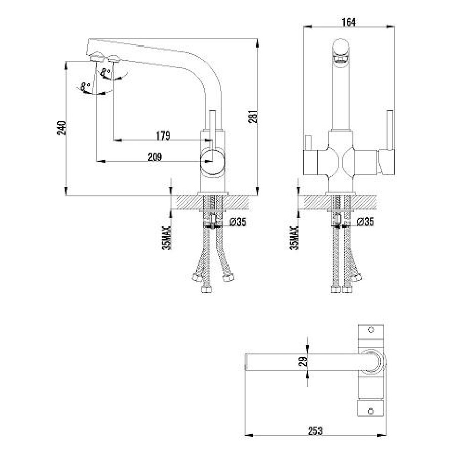 Смеситель для кухни Lemark Comfort LM3061C