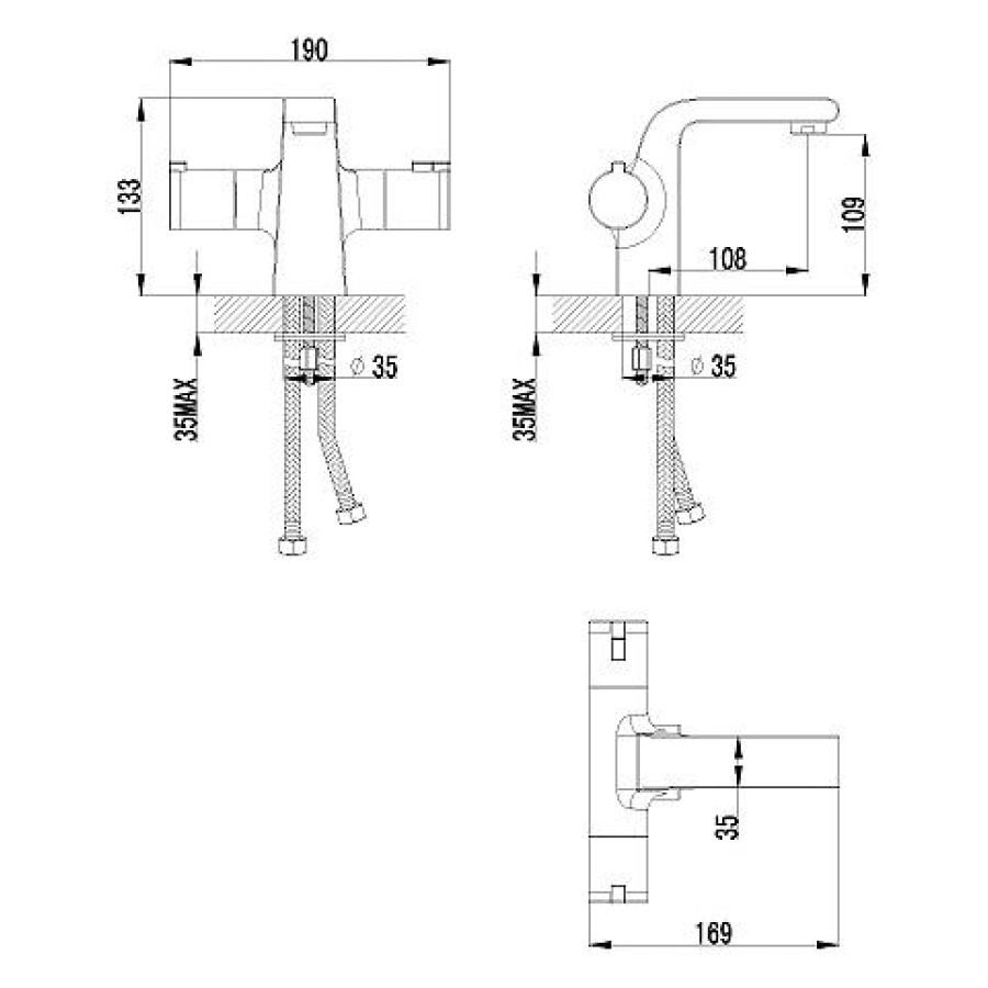 Смеситель для раковины Lemark Yeti LM7836C