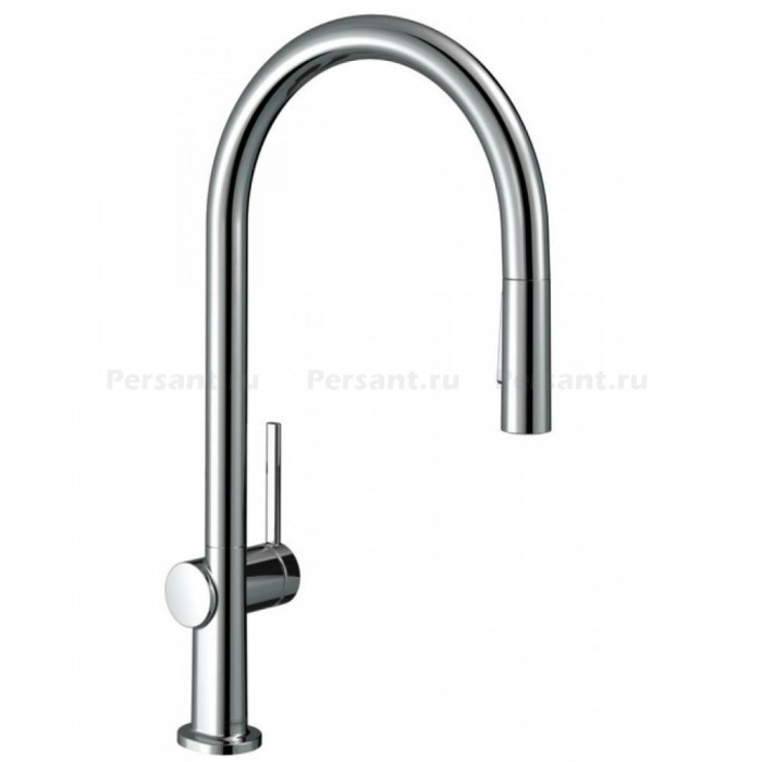 Смеситель для кухни hansgrohe Talis M54 2jet 72800000 с выдвижным изливом, хром