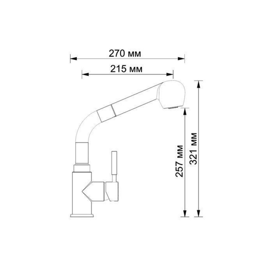 Смеситель для кухни WasserKRAFT Main 4166