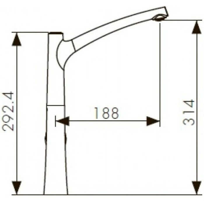 Смеситель для кухни Kaiser Stick 49144