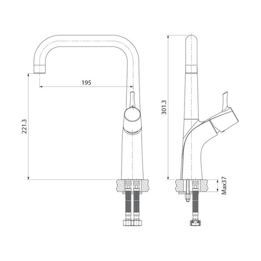 Смеситель для кухни IDDIS Kitchen Line K07SB0LI05