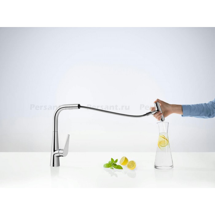 Смеситель для кухни Hansgrohe Talis Select M51 300 1jet 72821800 сталь