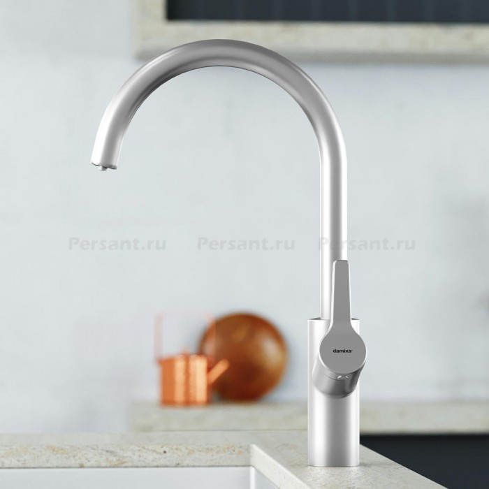 Смеситель для кухни Damixa Eclipse 310721400 с подключением фильтра, никель