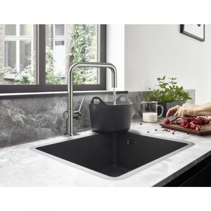 Смеситель для кухни hansgrohe Talis M54 U 200 1jet 72806800 сталь