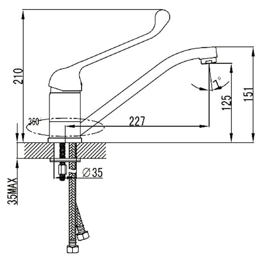 Смеситель для кухни Lemark Project LM4604C