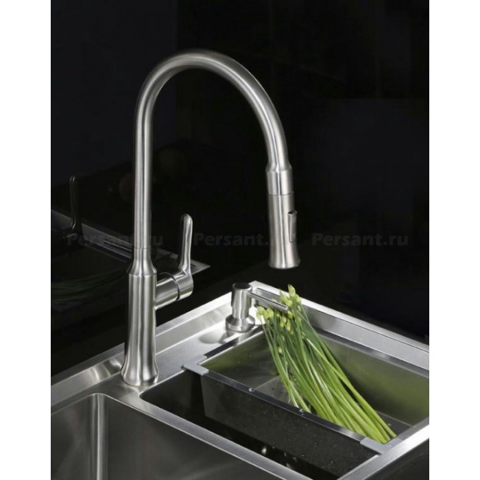 Смеситель для кухни BelBagno BB-LAM38-IN сталь