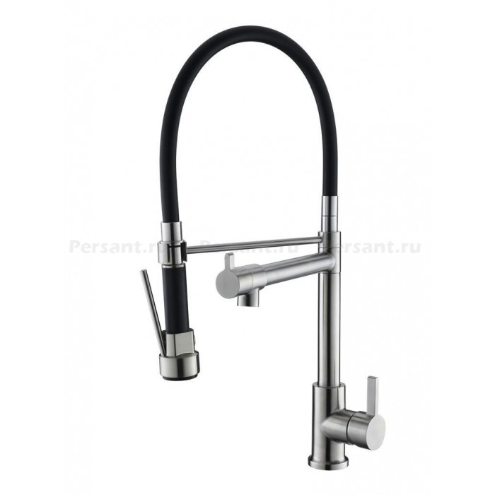 Смеситель для кухни BelBagno BB-LAM50-IN с подключением фильтра, сталь