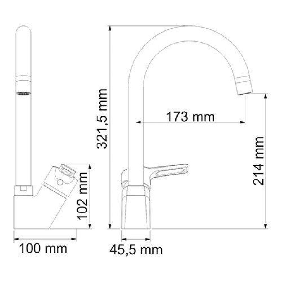 Смеситель для кухни WasserKRAFT Ruhr 24407