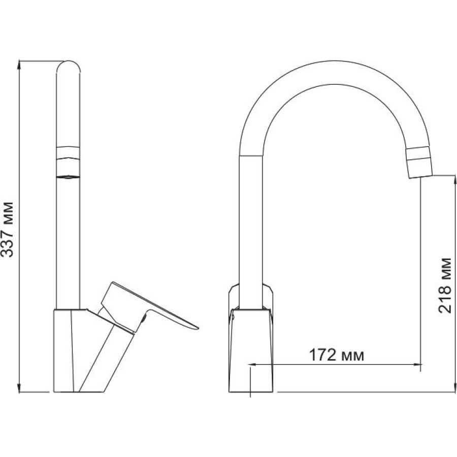 Смеситель для кухни WasserKRAFT Leine 3507