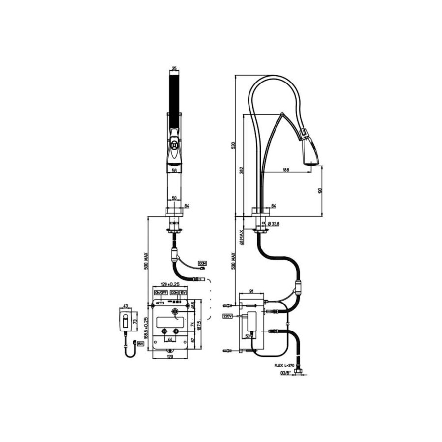 Смеситель для кухни Paini Hybrid HKPA557TKKM