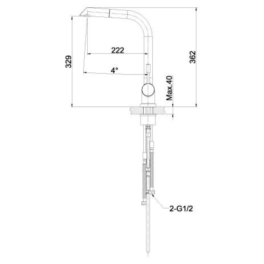 Смеситель для кухни Lemark Expert LM5075S