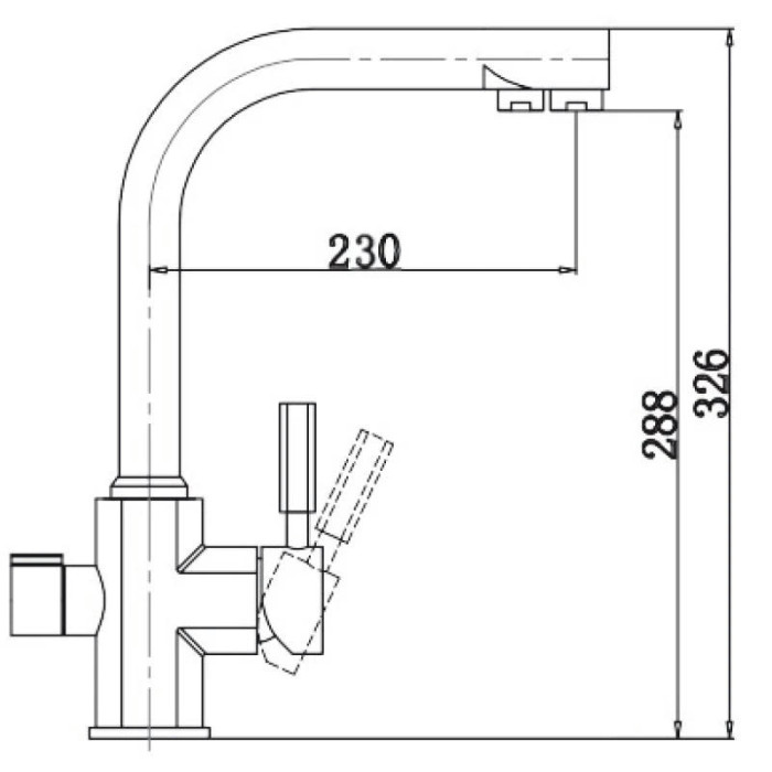 Смеситель для кухни с фильтром Kaiser Decor 40144-6 + H851P00