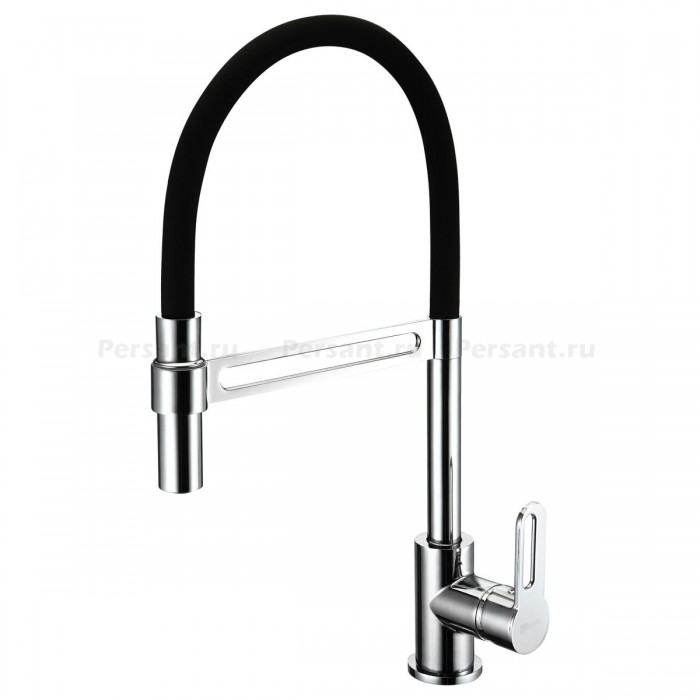 Смеситель для кухни Lemark Soul LM6006C с гибким изливом, хром