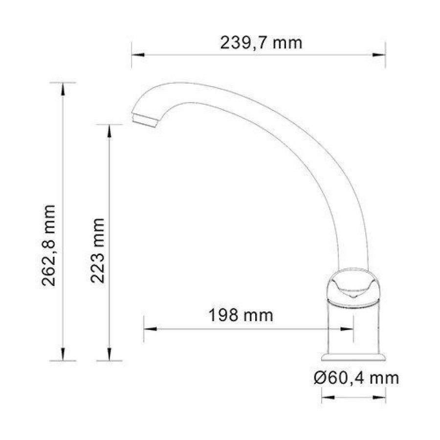 Смеситель для кухни WasserKRAFT Rossel 2807