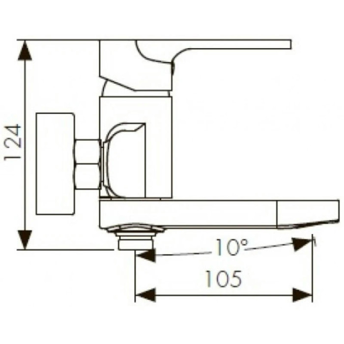 Смеситель для ванны Kaiser Linear 59022