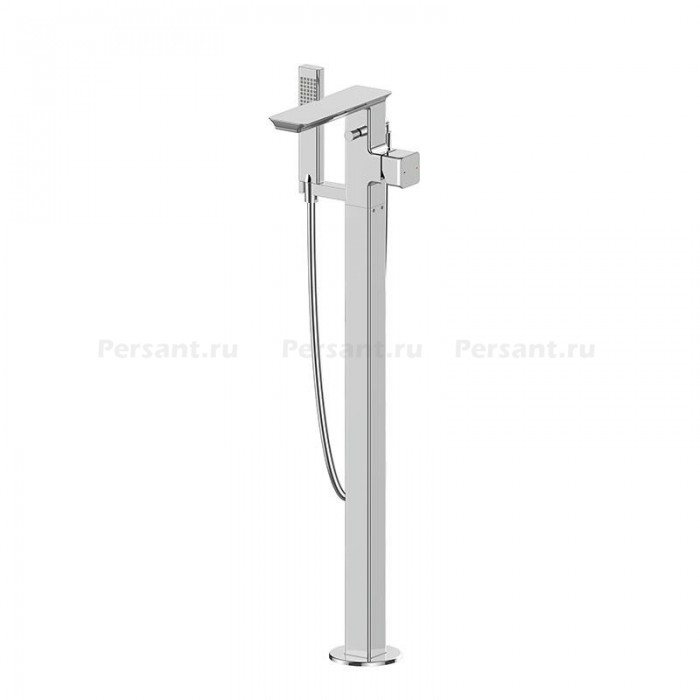 Смеситель для ванны Bravat Phillis F656101C-B3-ENG напольный, хром