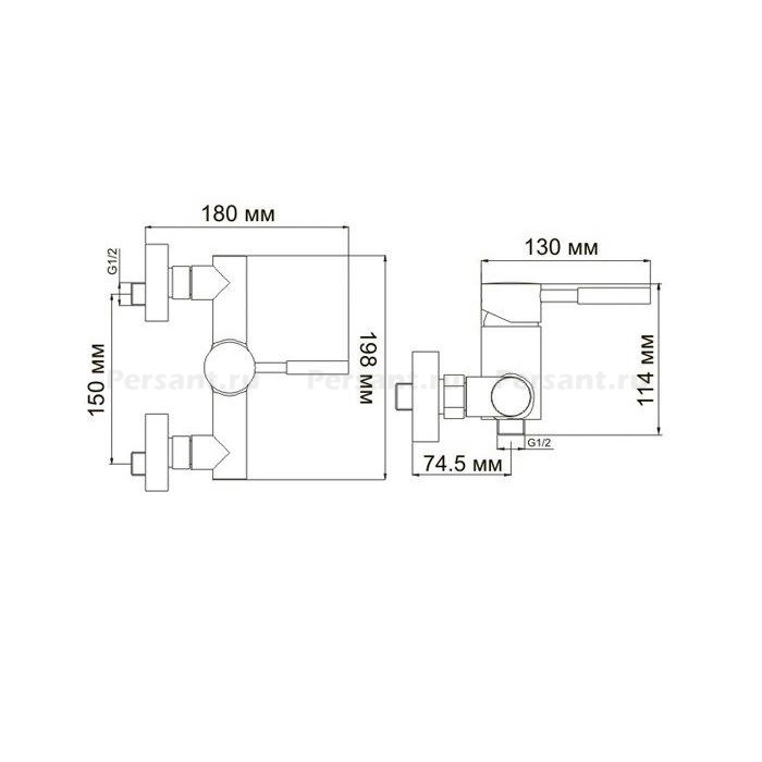 Смеситель для душа WasserKRAFT Main 4102