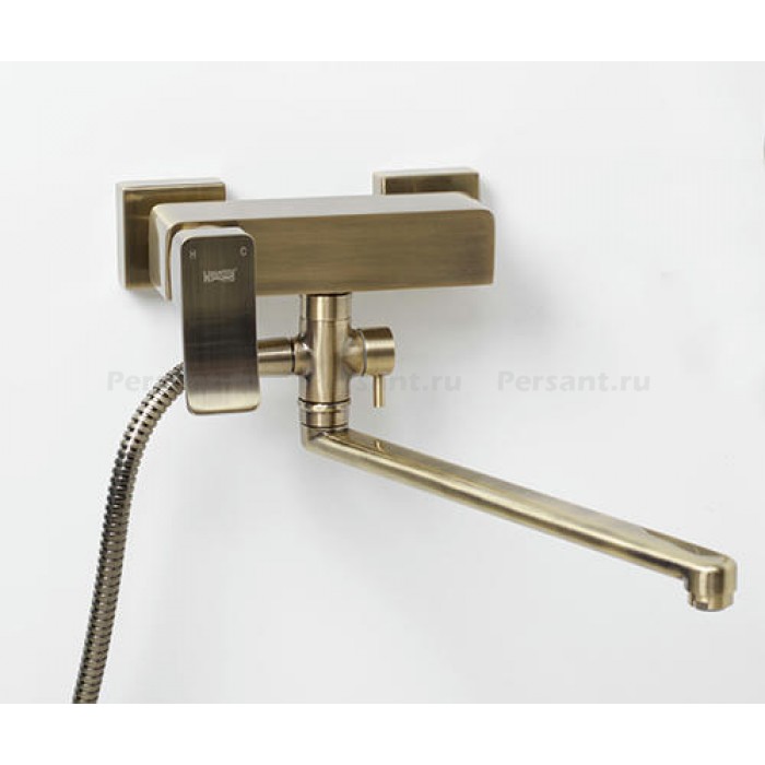 Смеситель для ванны WasserKRAFT Exter 1602L бронза
