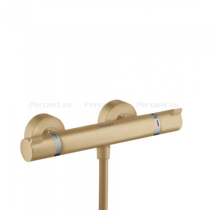 Смеситель для душа hansgrohe Ecostat Comfort 13116140 с термостатом, шлифованная бронза