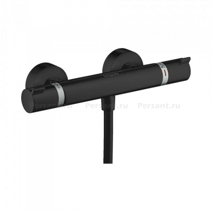 Смеситель для душа hansgrohe Ecostat Comfort 13116670 с термостатом, черный матовый