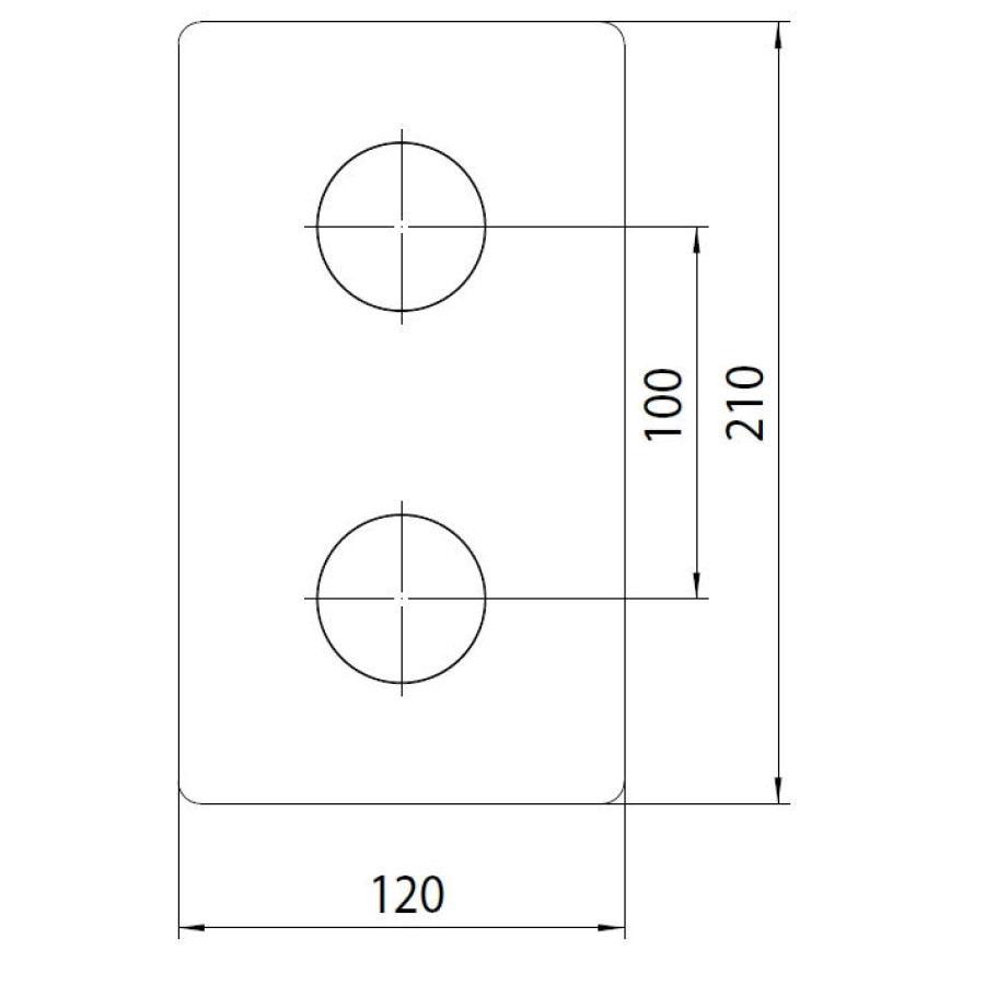 Внешняя часть термостата Bossini Oki Z0000403