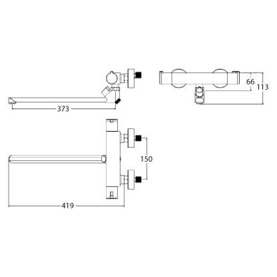 Смеситель для ванны Lemark Yeti LM7834C