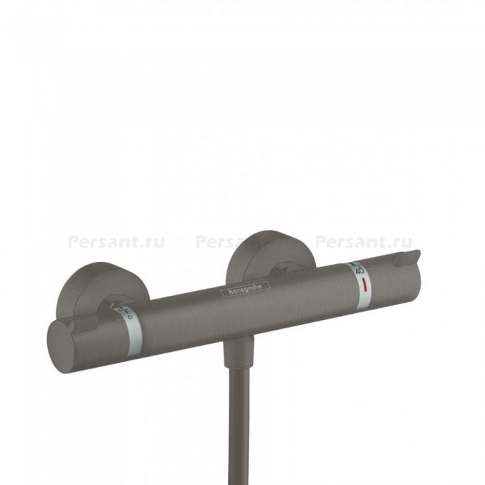 Смеситель для душа hansgrohe Ecostat Comfort 13116340 с термостатом, шлифованный черный хром